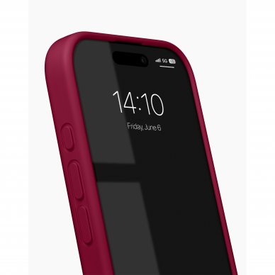 iPhone 16 iDeal Of Sweden nugarėlė MagSafe Silicone Cranberry 1