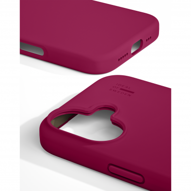 iPhone 16 iDeal Of Sweden nugarėlė MagSafe Silicone Cranberry 3