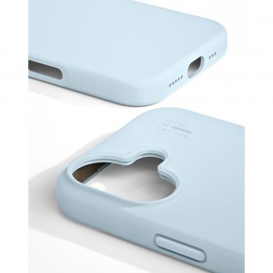 iPhone 16 iDeal Of Sweden nugarėlė MagSafe Silicone Light Blue 2