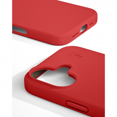 iPhone 16 iDeal Of Sweden nugarėlė MagSafe Silicone Red 3