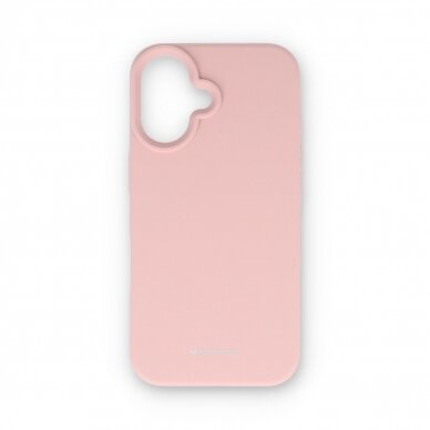 iPhone 16 pink sand MERCURY SILICONE nugarėlė