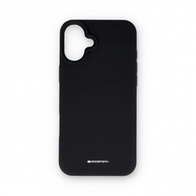 iPhone 16 PLUS black MERCURY SILICONE nugarėlė