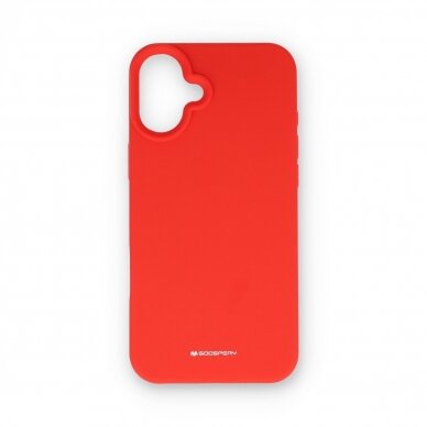 iPhone 16 PLUS red MERCURY SILICONE nugarėlė