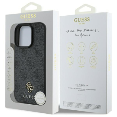 iPhone 16 PRO black Magsafe 4G Small Classic GUESS nugarėlė 7