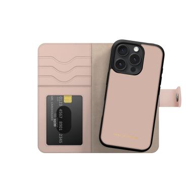 iPhone 16 PRO iDeal Of Sweden dėklas Magnet Wallet+ Magsafe Pink 3