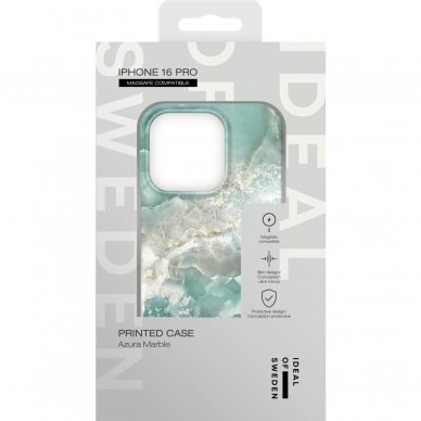 iPhone 16 PRO iDeal Of Sweden nugarėlė MagSafe Azura Marble 3