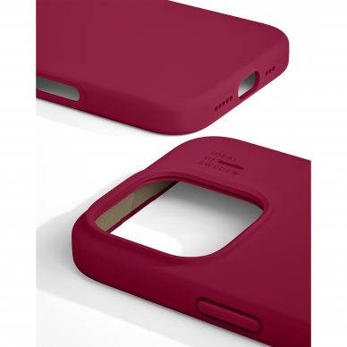 iPhone 16 PRO iDeal Of Sweden nugarėlė MagSafe Silicone Cranberry 3