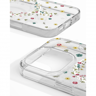 iPhone 16 PRO MAX iDeal Of Sweden Clear MagSafe nugarėlė Petite Floral 3