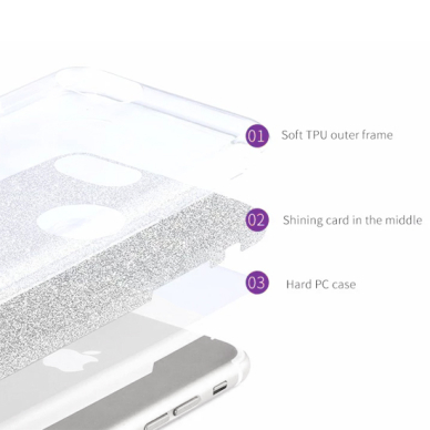 iPhone 6/6S rausva SHINING nugarėlė 3