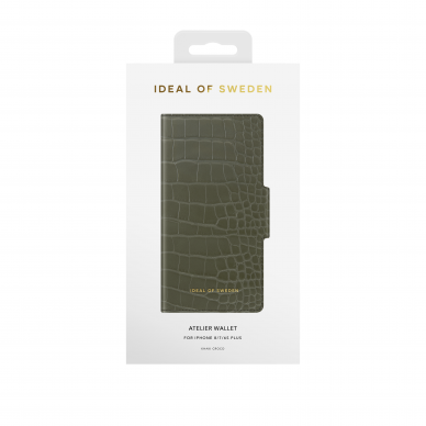 iPhone 6+/7+/8+ iDeal Of Sweden dėklas Khaki Croco 3