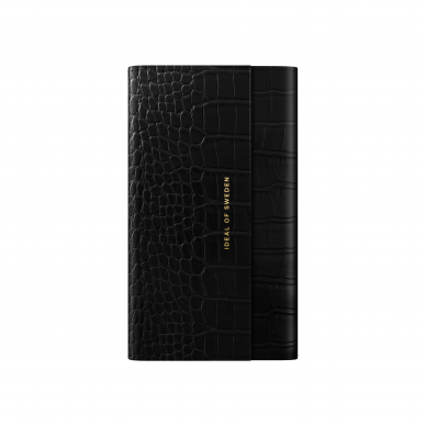 iPhone 6+/7+/8+ iDeal Of Sweden dėklas Signature Clutch Jet Black Croco 2