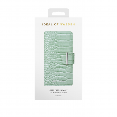 iPhone 6+/7+/8+ iDeal Of Sweden dėklas Wallet Mint Croco 2