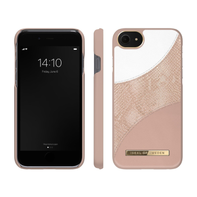 iPhone 6/7/8/SE 2020/SE 2022 iDeal Of Sweden nugarėlė Blush Pink Snake 1