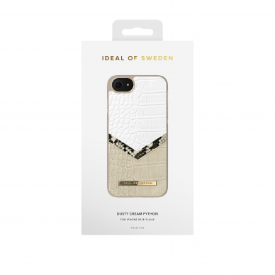 iPhone 6/7/8/SE 2020/SE 2022 iDeal Of Sweden nugarėlė Dusty Cream Python 2