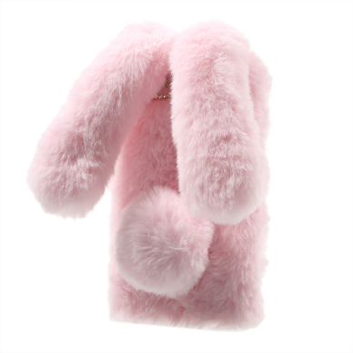 iPhone 7/8/SE 2020/SE 2022 pink nugarėlė Fluffy Rabbit 1