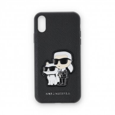 iPhone XR black NFT Liquid Silicone KARL LAGERFELD nugarėlė