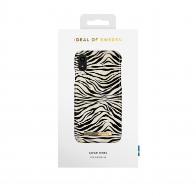 iPhone XR iDeal Of Sweden nugarėlė Zafari Zebra 1