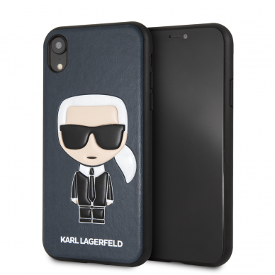 iPhone XR mėlyna KARL LAGERFELD nugarėlė KLHCI61IKPUBL