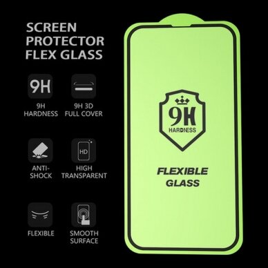 iPhone XR/iPhone 11 apsauginis black 3D FLEXIBLE stiklas 7