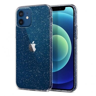 iPhone X/XS clear Crystal Glitter nugarėlė