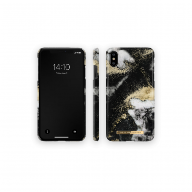 iPhone X/XS iDeal Of Sweden nugarėlė Black Galaxy Marble 1