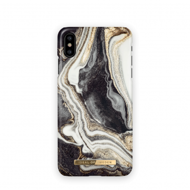 iPhone X/XS iDeal Of Sweden nugarėlė Golden Ash Marble