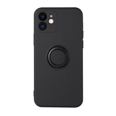 iPhone X/XS juoda VENNUS SILICONE RING nugarėlė 2