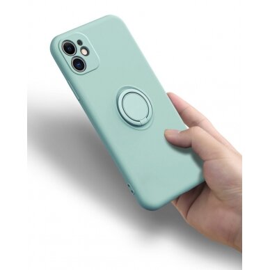 iPhone X/XS light green VENNUS SILICONE RING nugarėlė 9