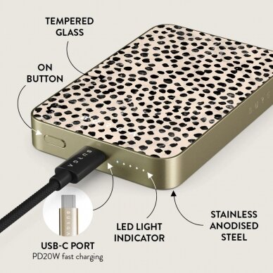 Išorinė baterija Magsafe Almond Latte Gold BURGA 5000mAh 4