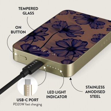 Išorinė baterija Magsafe Velvet Night Gold BURGA 5000mAh 4