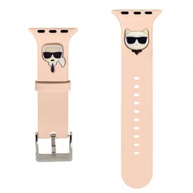 KARL LAGERFELD apyrankė pink Apple Watch 42/44mm 1