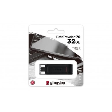 KINGSTON 32GB DT70 USB-C 3.2 raktas 5