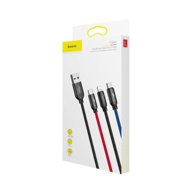 Laidas 3in1 - Lightning + Type-C + micro USB 1,2m 3.5A CAMLT-BSY01 BASEUS 4