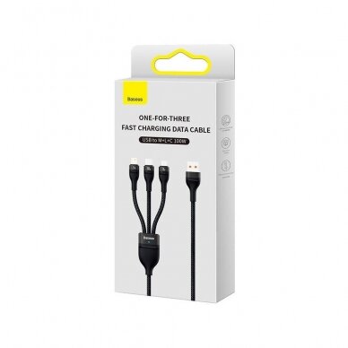 Laidas 3in1 USB Lightning + Type-C + Micro USB 1,2m BASEUS 5