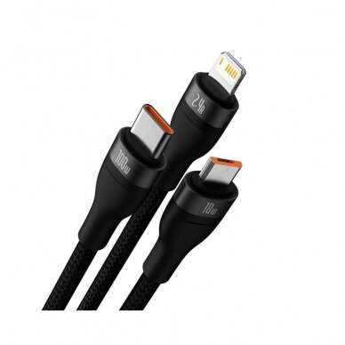 Laidas 3in1 USB Lightning + Type-C + Micro USB 1,2m BASEUS 2