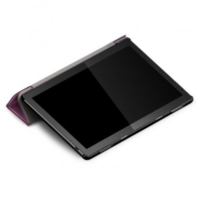 Lenovo Tab M10 10.1" violetinis TRIFOLD dėklas 6