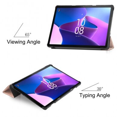 Lenovo Tab M10 (3rd Gen) aukso spalvos TRIFOLD dėklas 5