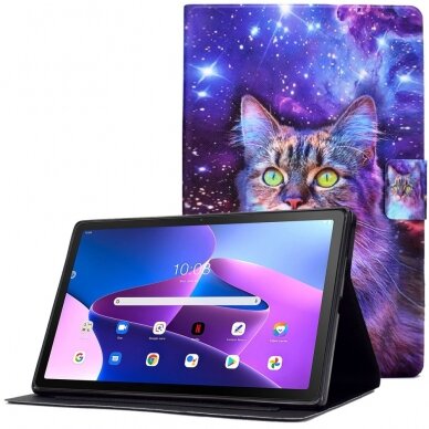 Lenovo Tab M10 (3rd Gen) fashion dėklas Colorful Cat