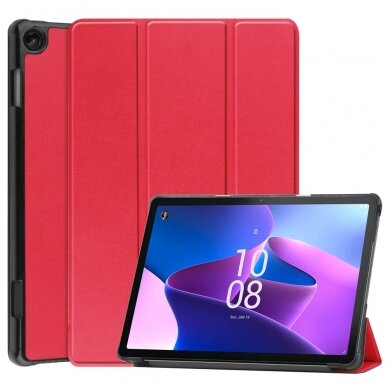 Lenovo Tab M10 (3rd Gen) raudonas TRIFOLD dėklas