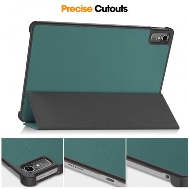 Lenovo Tab M10 5G 10.6" dark green TRIFOLD dėklas 6