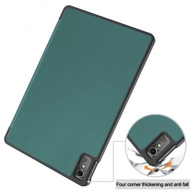 Lenovo Tab M10 5G 10.6" dark green TRIFOLD dėklas 7