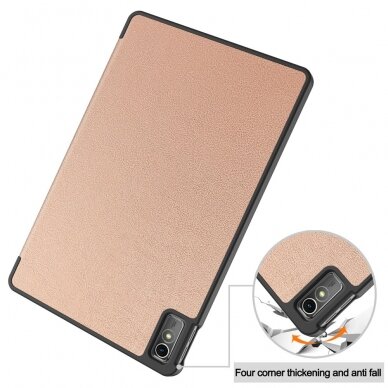 Lenovo Tab M10 5G 10.6" rose gold TRIFOLD dėklas 7