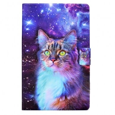 Lenovo Tab M10 GEN2 10" Tracy fashion dėklas Colorful Cat 1