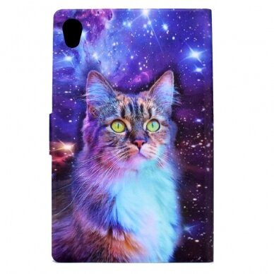 Lenovo Tab M10 GEN2 10" Tracy fashion dėklas Colorful Cat 2