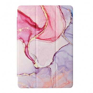 Lenovo Tab M10 GEN2 10" TRIFOLD dėklas Pink Marble 6