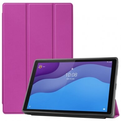 Lenovo Tab M10 GEN2 10" violetinis silikoninis TRIFOLD dėklas 1