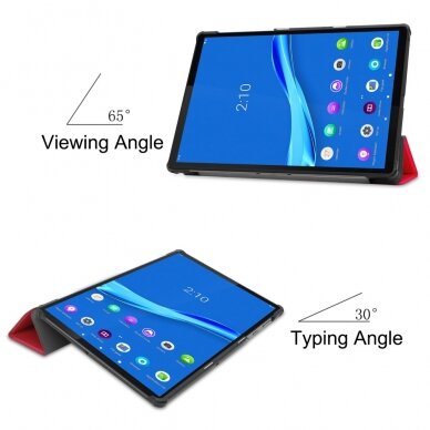 Lenovo Tab M10 PLUS 10.3" raudonas TRIFOLD dėklas 2