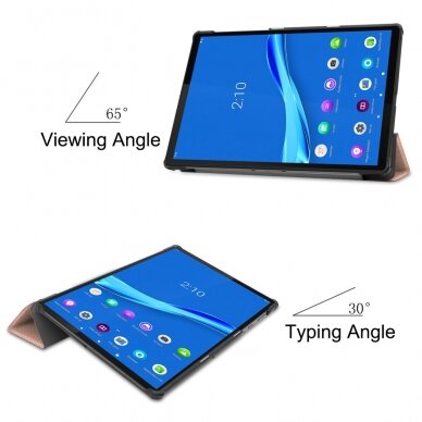 Lenovo Tab M10 PLUS 10.3" rausvas TRIFOLD dėklas 2