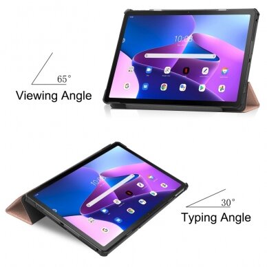 Lenovo Tab M10 PLUS (3rd Gen) aukso spalvos TRIFOLD dėklas 3