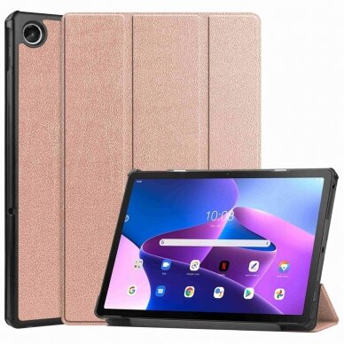 Lenovo Tab M10 PLUS (3rd Gen) aukso spalvos TRIFOLD dėklas